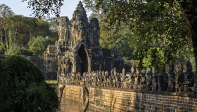 Angkor Thom Temples Huge, Cambodia